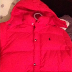 Red Ralph Lauren Winter Coat